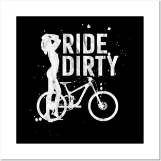 mountain bike mtb men gift cycling downhill bicycle Posters and Art